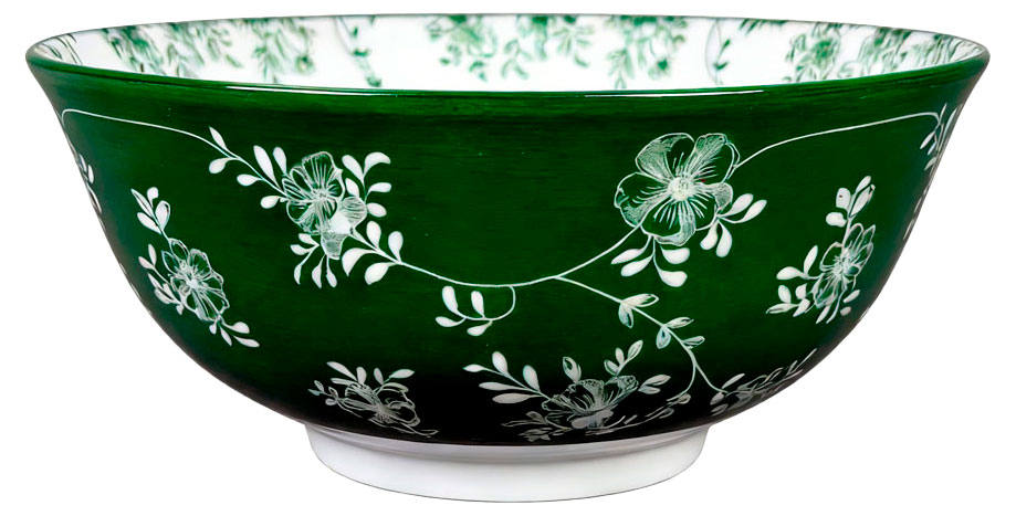 

Салатник Actuel зеленые цветы, 15,3х7 см