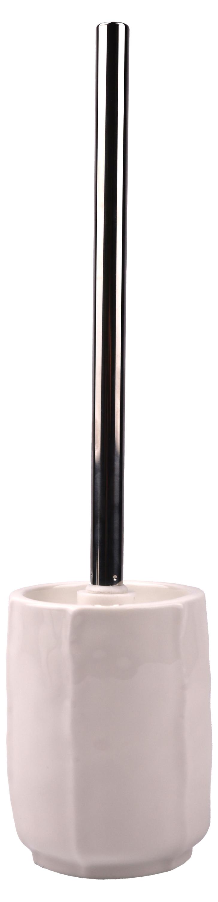 

Ершик для унитаза с подставкой Actuel Напольный с подставкой керамика белый, 10х10х37,9 см