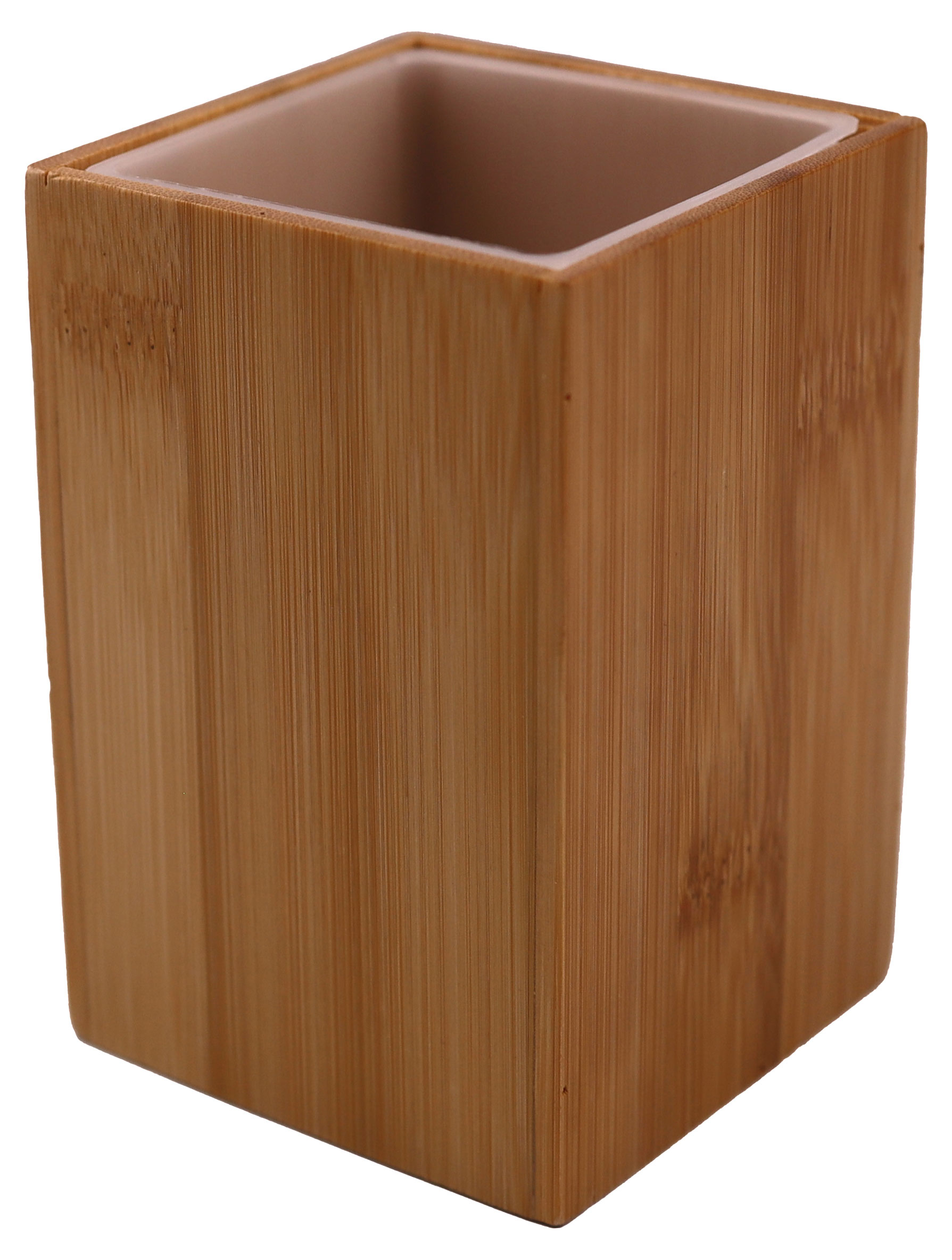 

Стакан для зубных щеток бамбук, 7,3х7,3х11 см