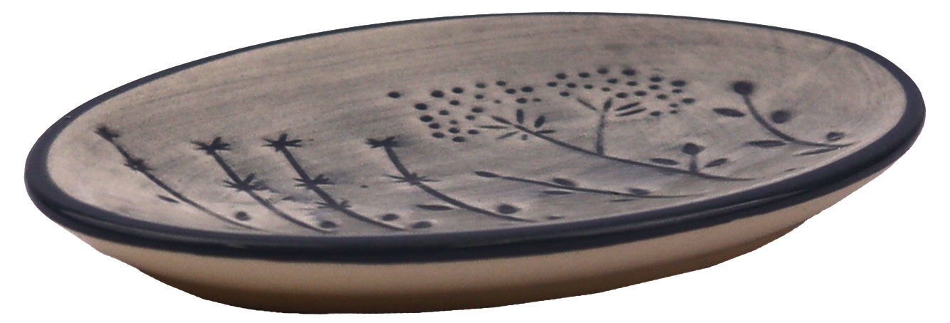 Изображение товара Actuel мыльница керамическая с растениями — стиль и уют для ванной