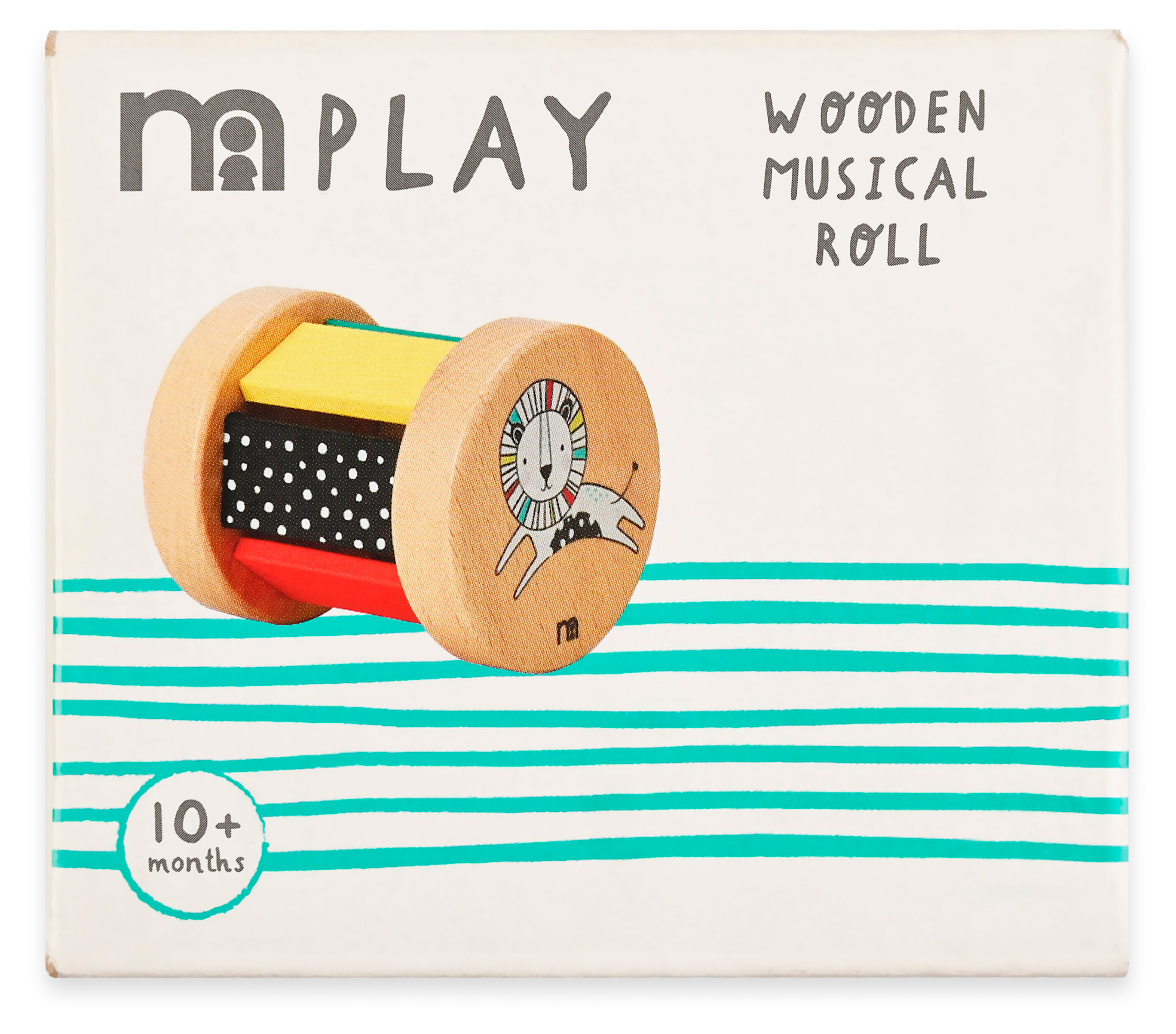 

Игрушка-ролик деревянная Mothercare Лев, 6,5x6,5x7,5 см