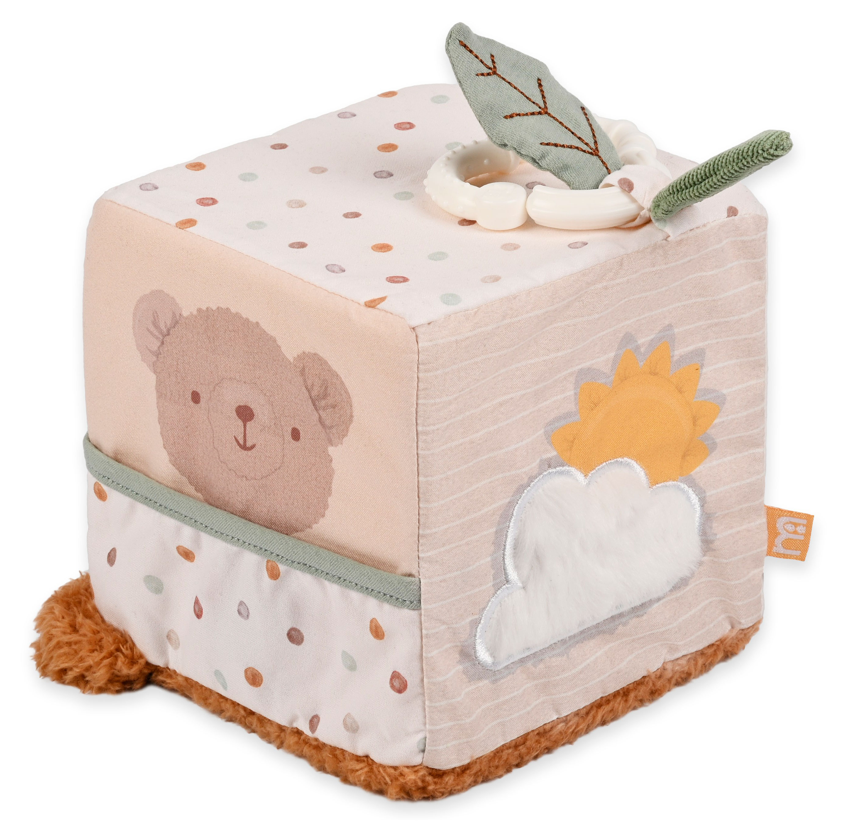 

Игрушка развивающая Mothercare Кубик Медвежонок, 14 см