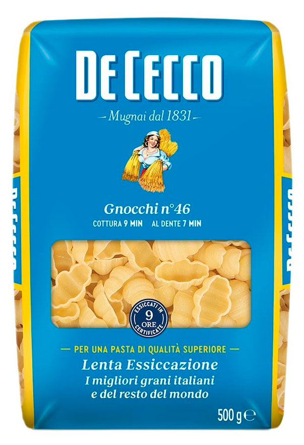 Изображение товара Gnocchi No46 De Cecco - Ньокки из твердоумной пшеницы 0. 5 кг