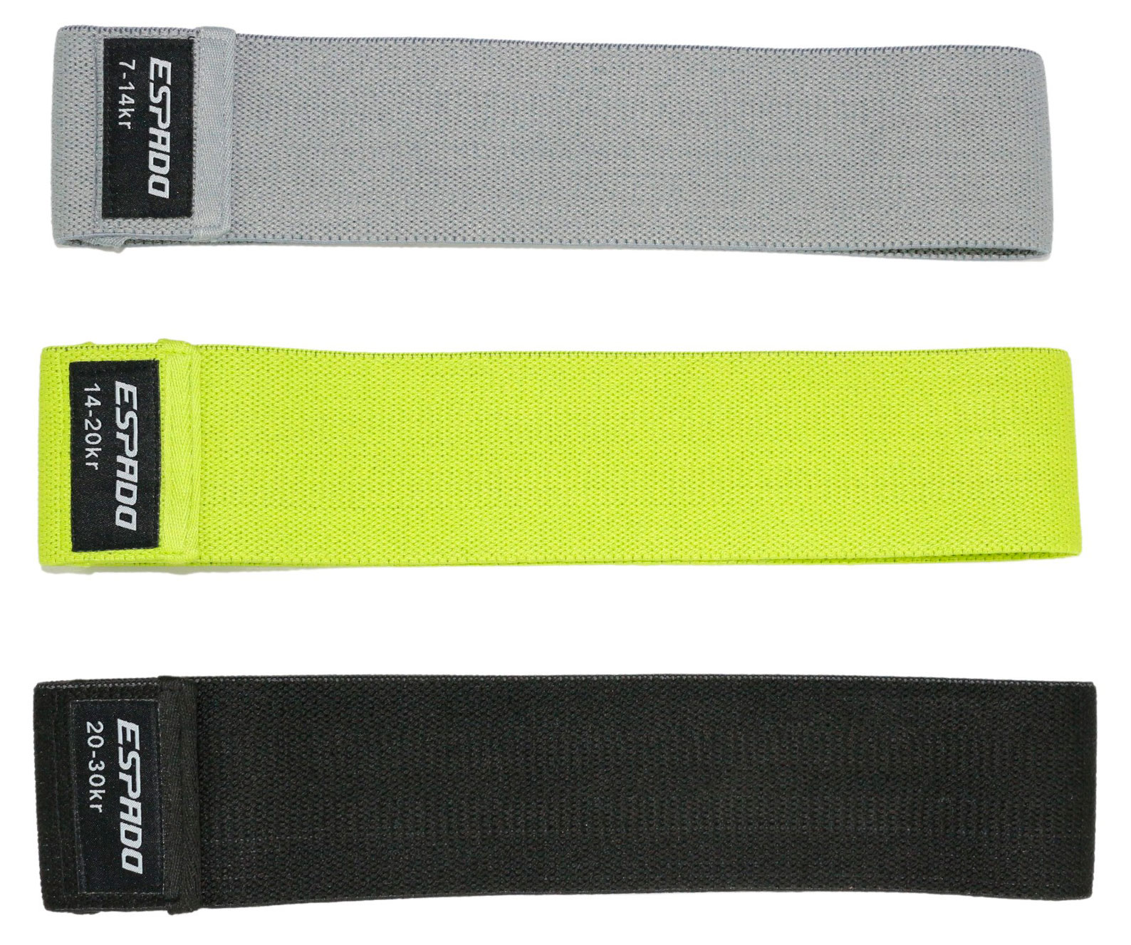 

Набор фитнес-резинок тканевых Espado, 3 шт