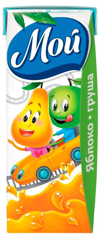 

Нектар Мой яблоко груша с мякотью с 12 мес., 200 мл