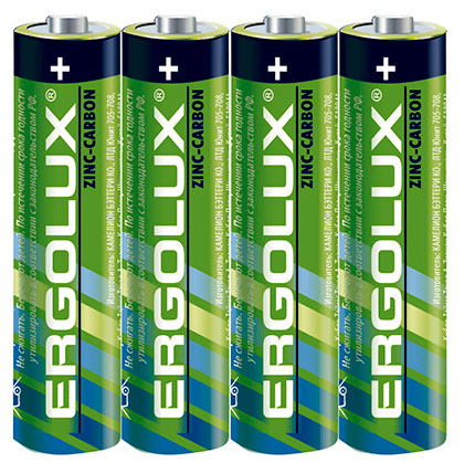 Изображение товара Батарейки солевые Camelion Ergolux AAA, 4 шт