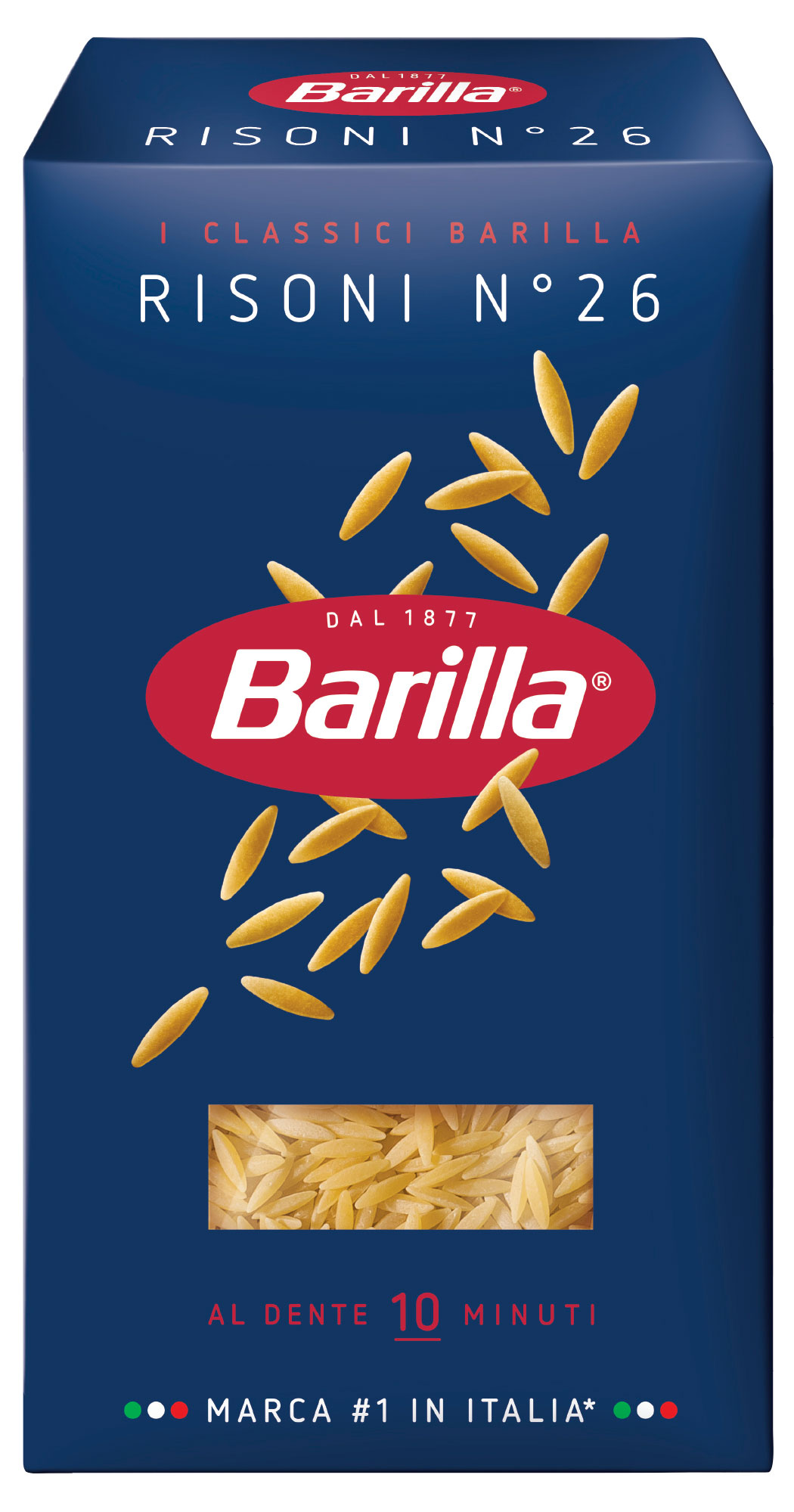 Изображение товара Макаронные изделия Barilla Risoni n.26, 450 г - универсальная паста