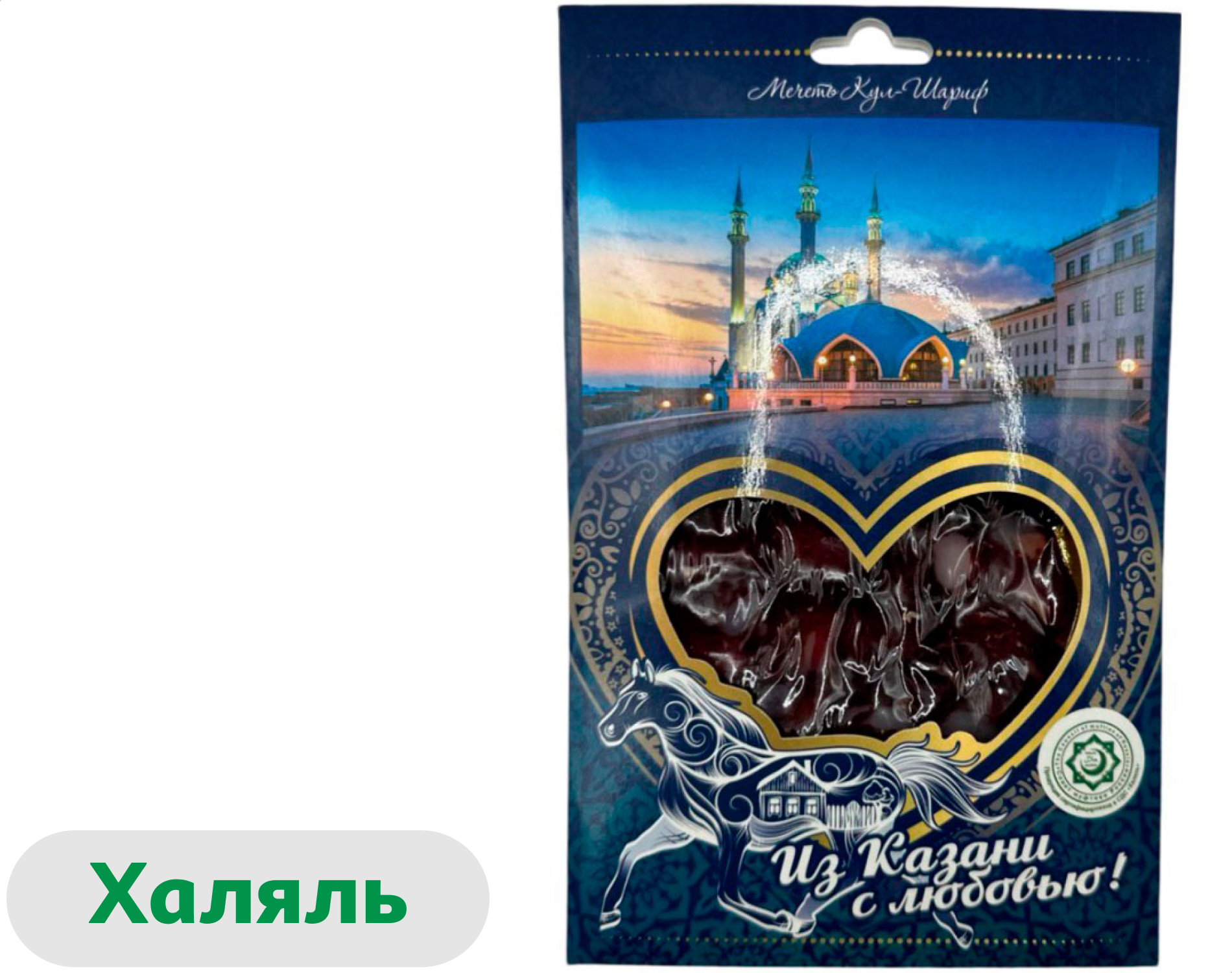 Изображение товара Колбаса сыровяленая Каусар из конины с чесноком 60 г нарезка