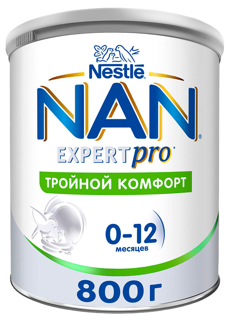 

Смесь сухая молочная Nestle NAN Тройной комфорт от колик и запоров с рождения БЗМЖ, 800 г