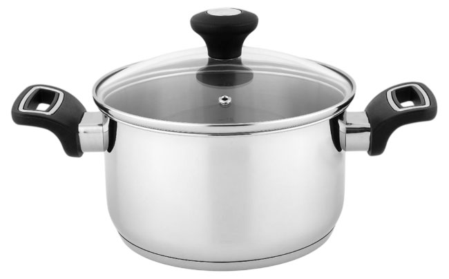 Изображение товара Кастрюля Gevi Actuel 24 см 5 л из нержавеющей стали и алюминия