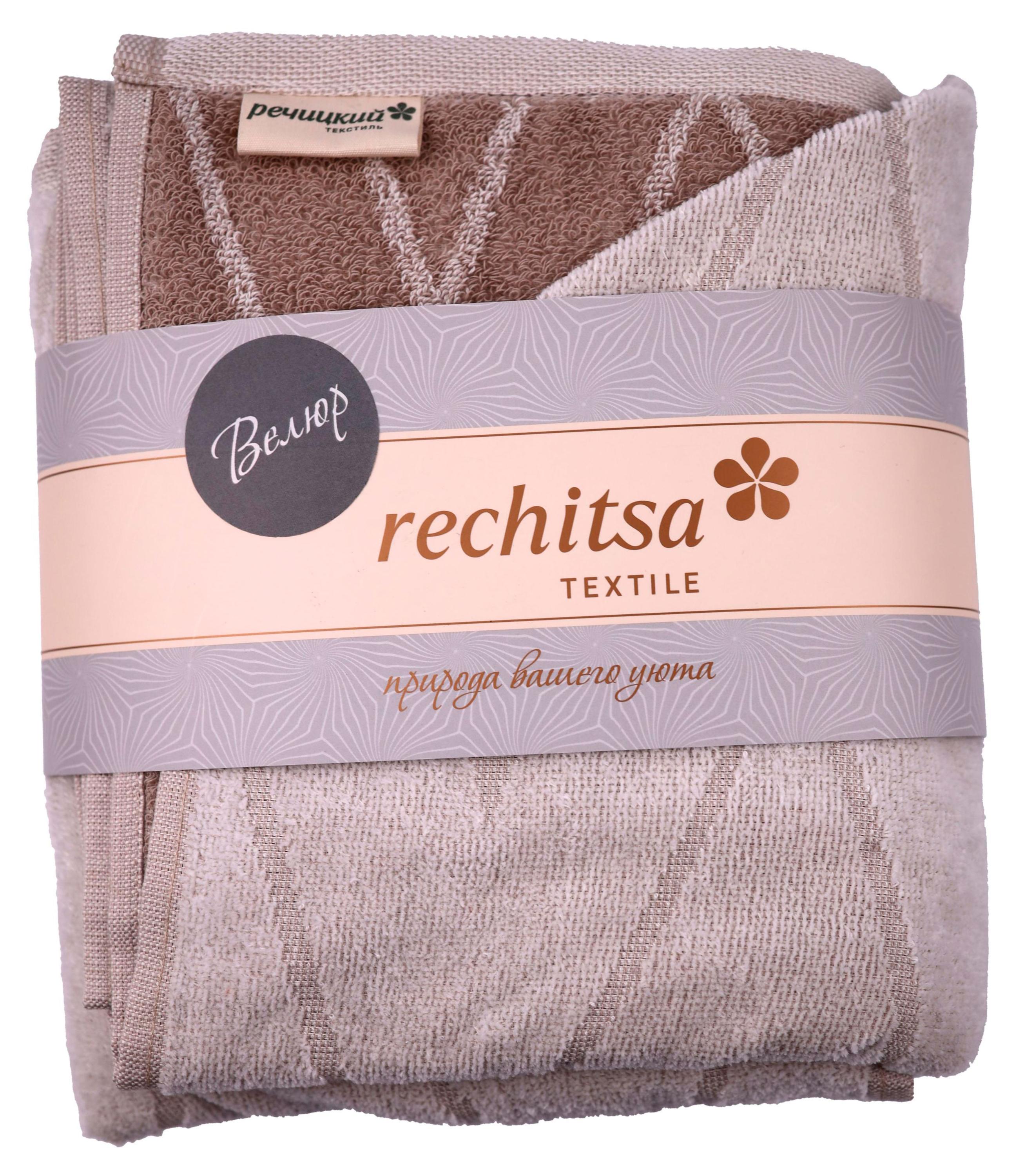 

Полотенце махровое Речицкий текстиль Стиль-ромбы хлопок с добавлением льна Беларусь, 67x140 см