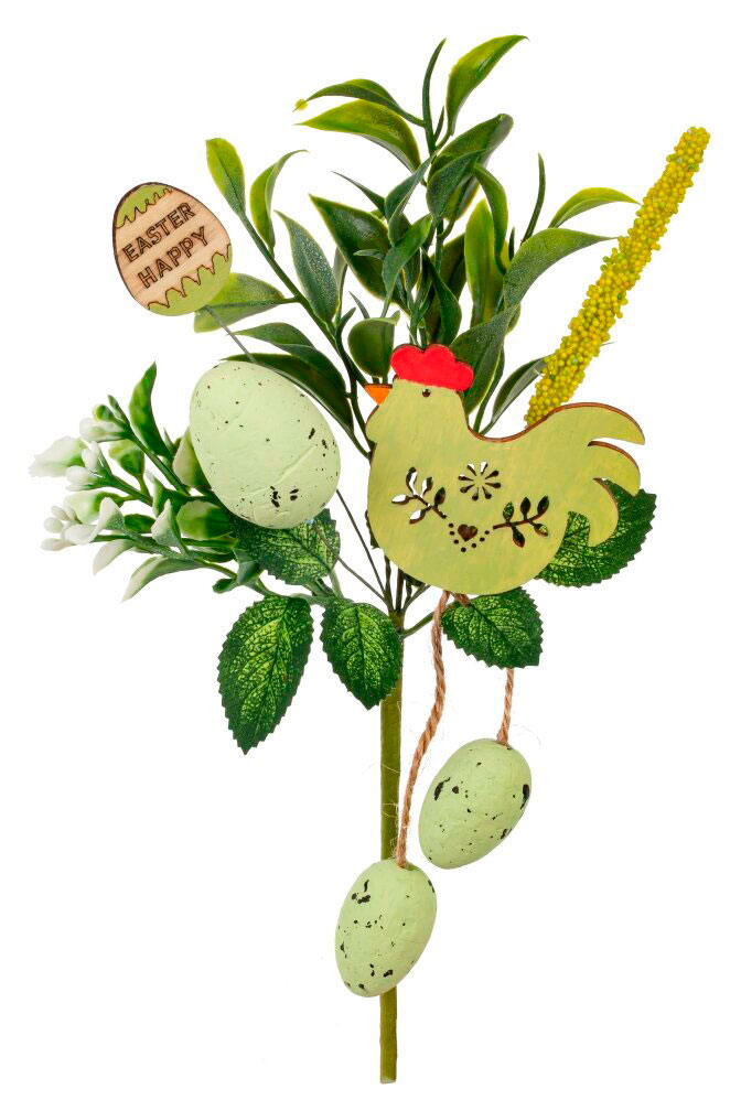 Изображение товара Искусственные цветы Тианкин Пасхальная ветка 120x70x250 декоративные яйца курочка