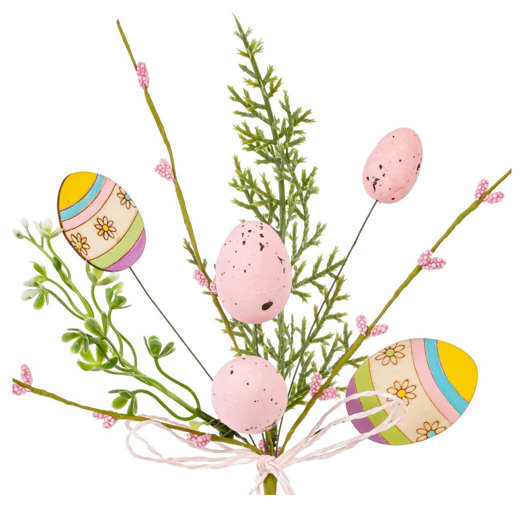 Изображение товара Ветка искусственная пасхальная, 23 см