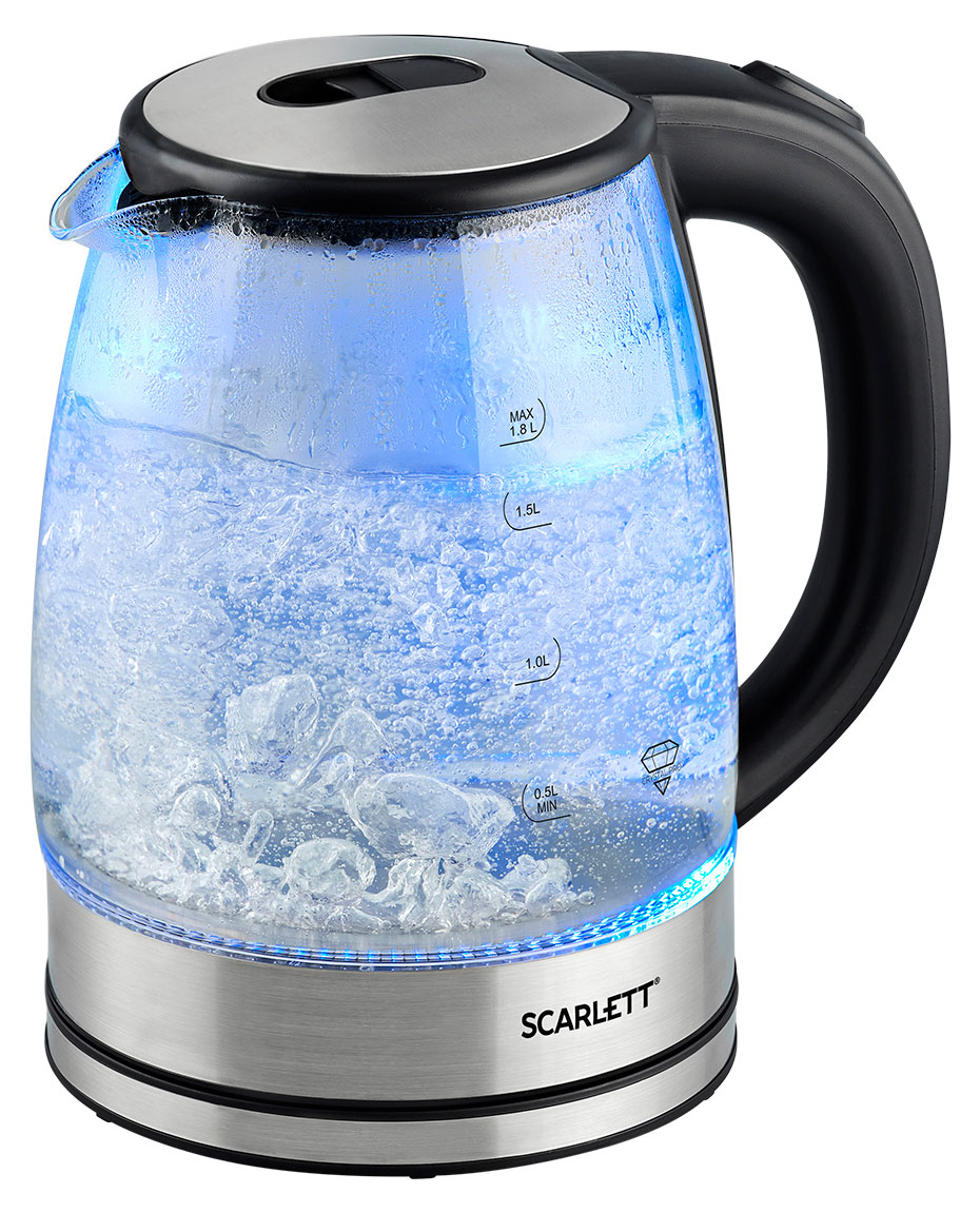 Изображение товара Чайник электрический Scarlett SC-EK27G70 1800 Вт стеклянный, 1,8 л