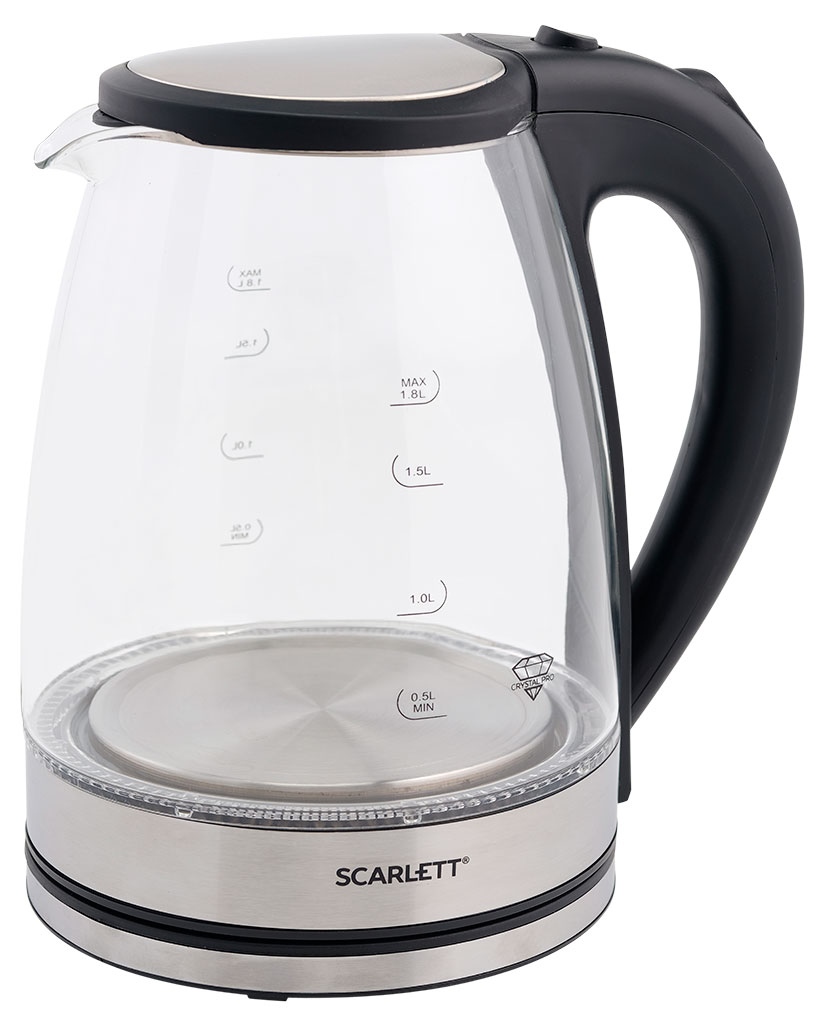 

Чайник электрический Scarlett SC-EK27G35 1800 Вт стеклянный, 1,8 л
