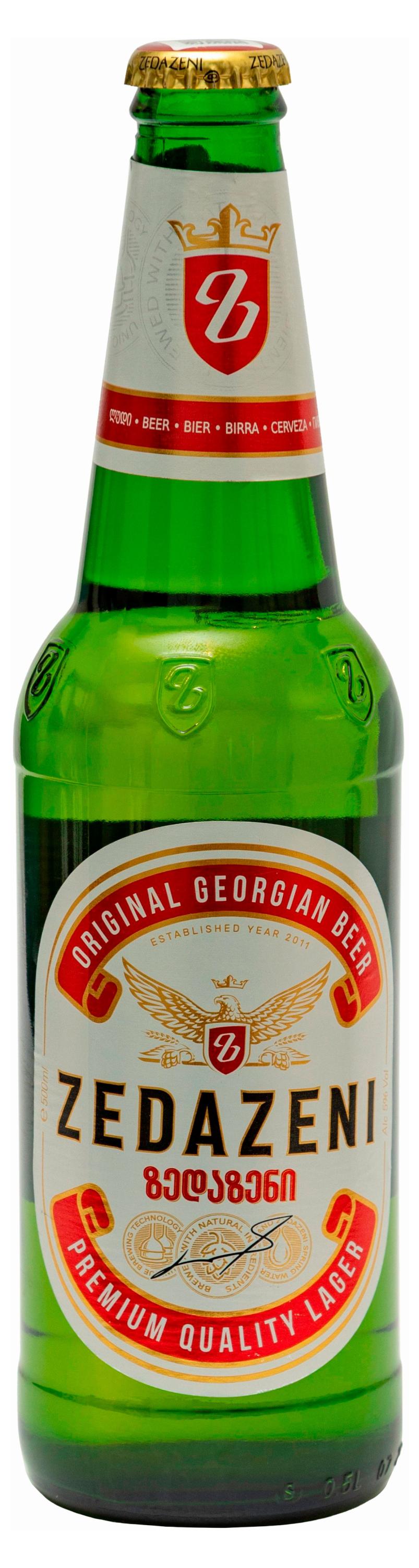 

Пиво светлое Zedazeni фильтрованное Грузия, 500 мл
