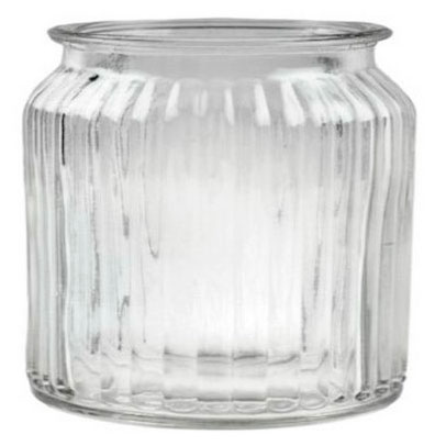 Изображение товара Ваза декоративная стеклянная прозрачная, 10,5 см