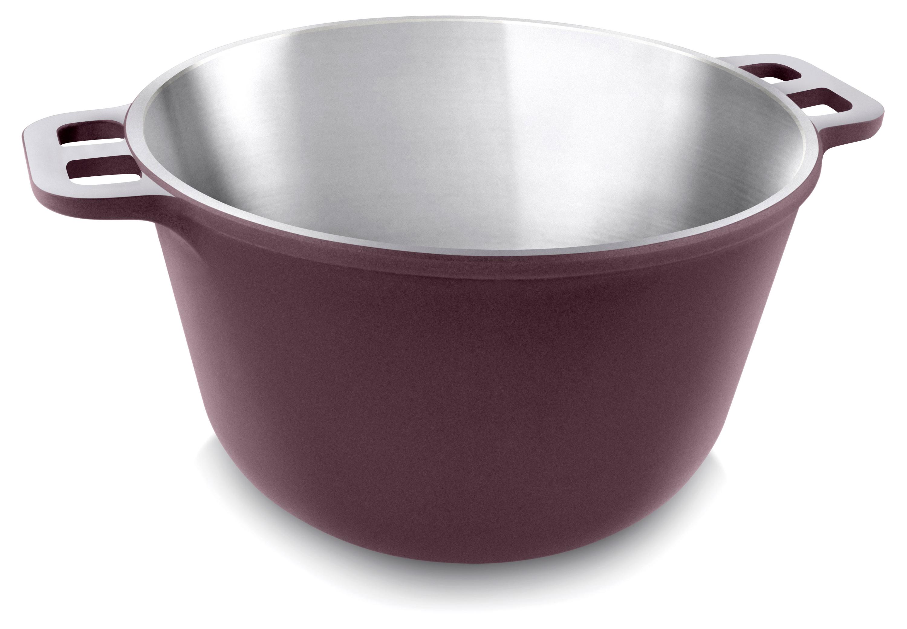 Изображение товара Казан «Нева Металл Посуда» литой алюминий фиолетовый, 3 л