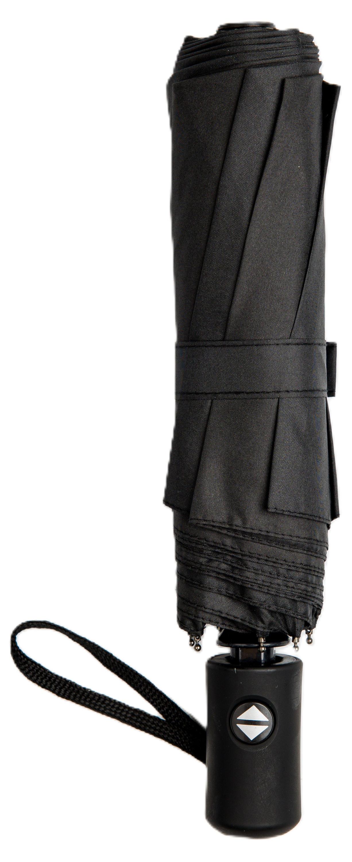 Изображение товара Зонт мужской Jin 3 сложения полный автомат черный, 1 шт