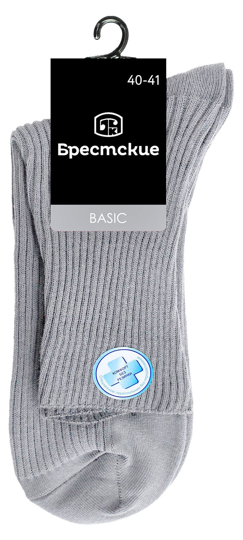 Изображение товара Носки мужские «Брестские» светло-серые, р. 25