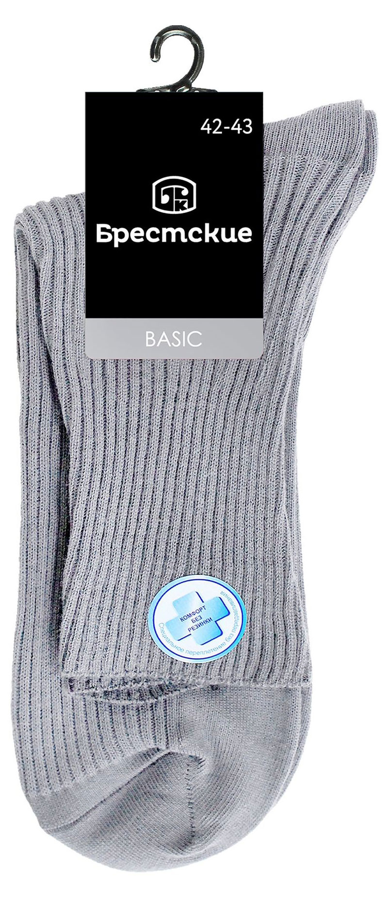 Изображение товара Носки мужские «Брестские» светло-серые, р. 27