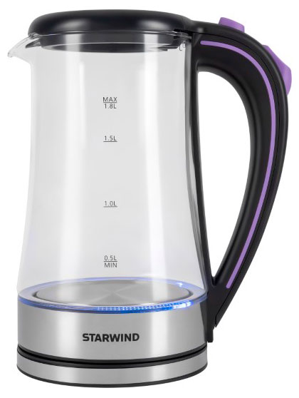 Изображение товара Starwind SKG4045 1,8 л, 1800 Вт, стеклянный чайник