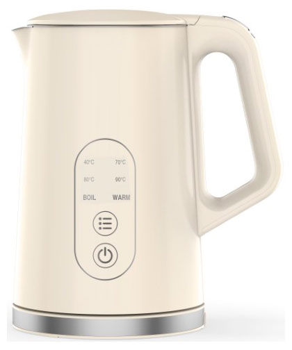 Изображение товара Чайник электрический HYUNDAI HYK-S3605 2200 Вт кремовый, 1,7 л