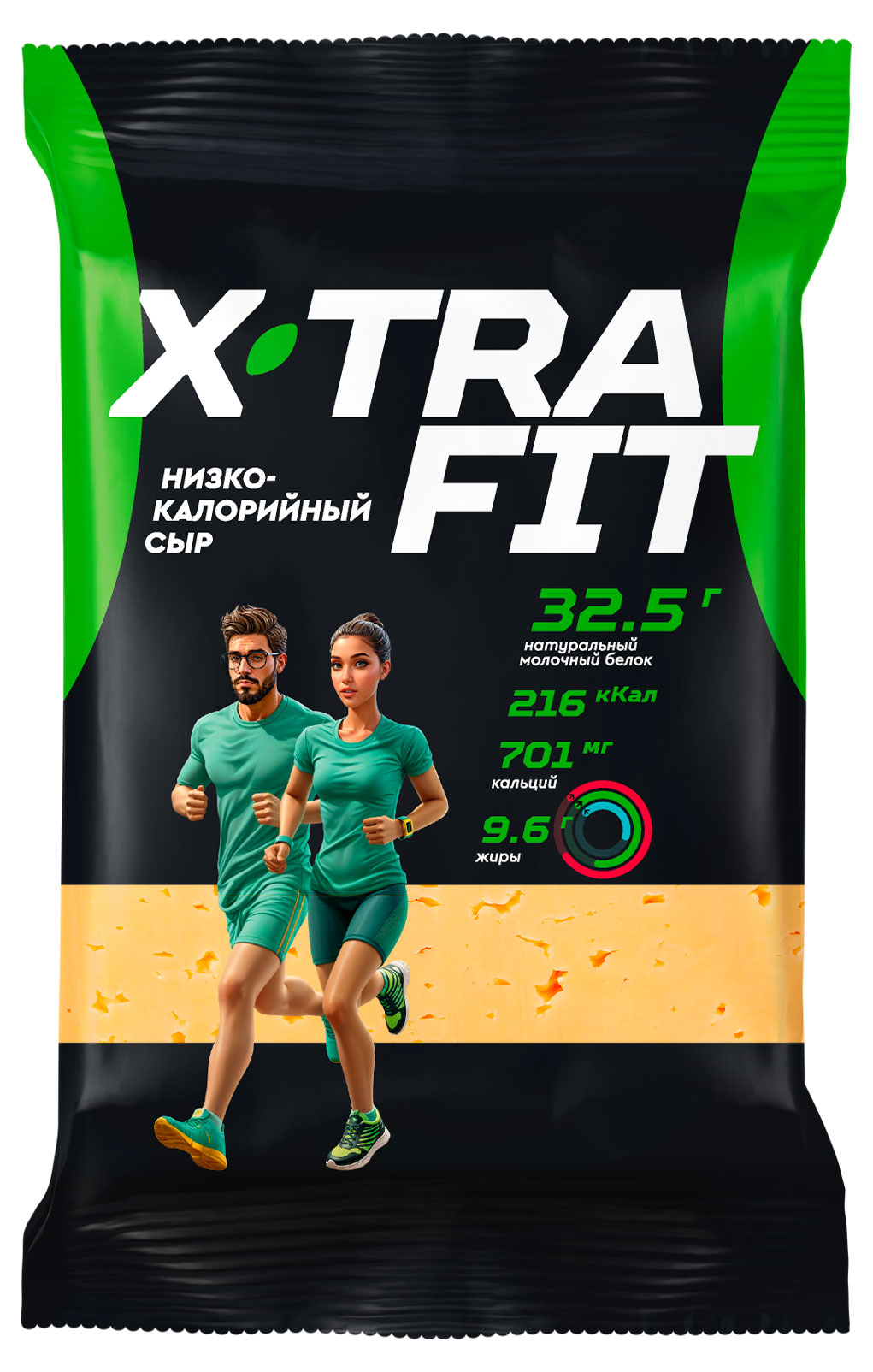 

Сыр твердый X-TRA FIT высокобелковый 20% БЗМЖ, 180 г
