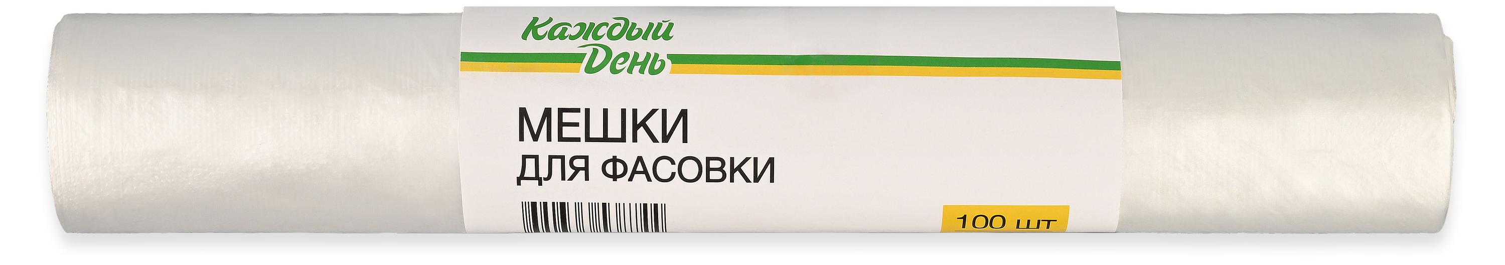 Изображение товара Пакеты для фасовки "Каждый день", 100 шт, полиэтилен, Россия