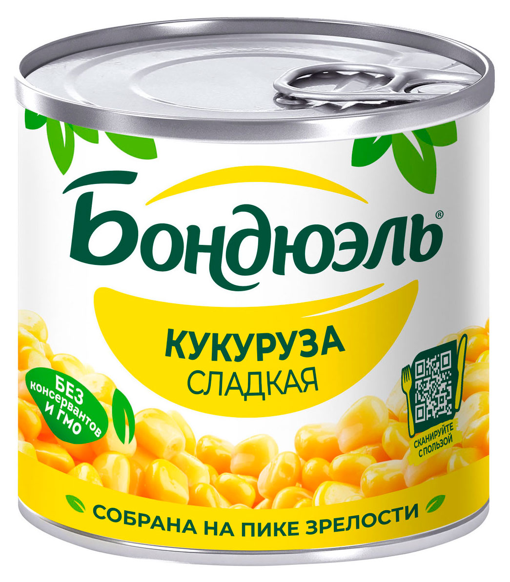 

Кукуруза Бондюэль сладкая, 170 г