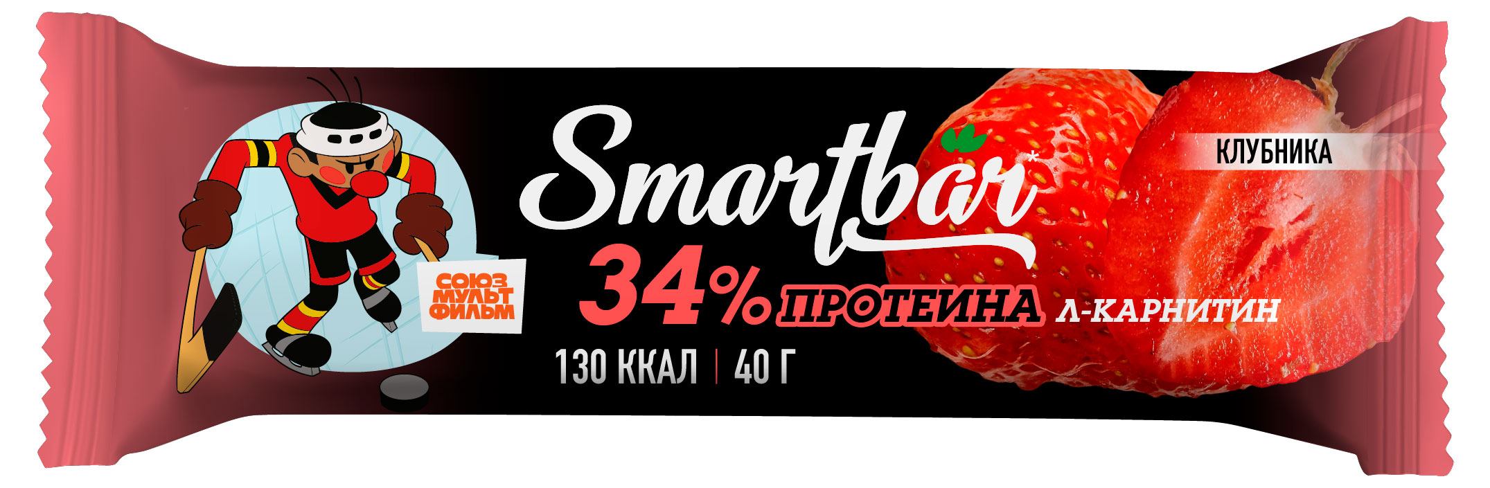 Изображение товара Протеиновый батончик SmartBar с л-карнитином Клубника 40 г