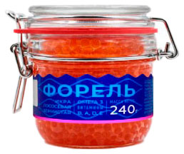 

Икра форели Путина зернистая, 240 г