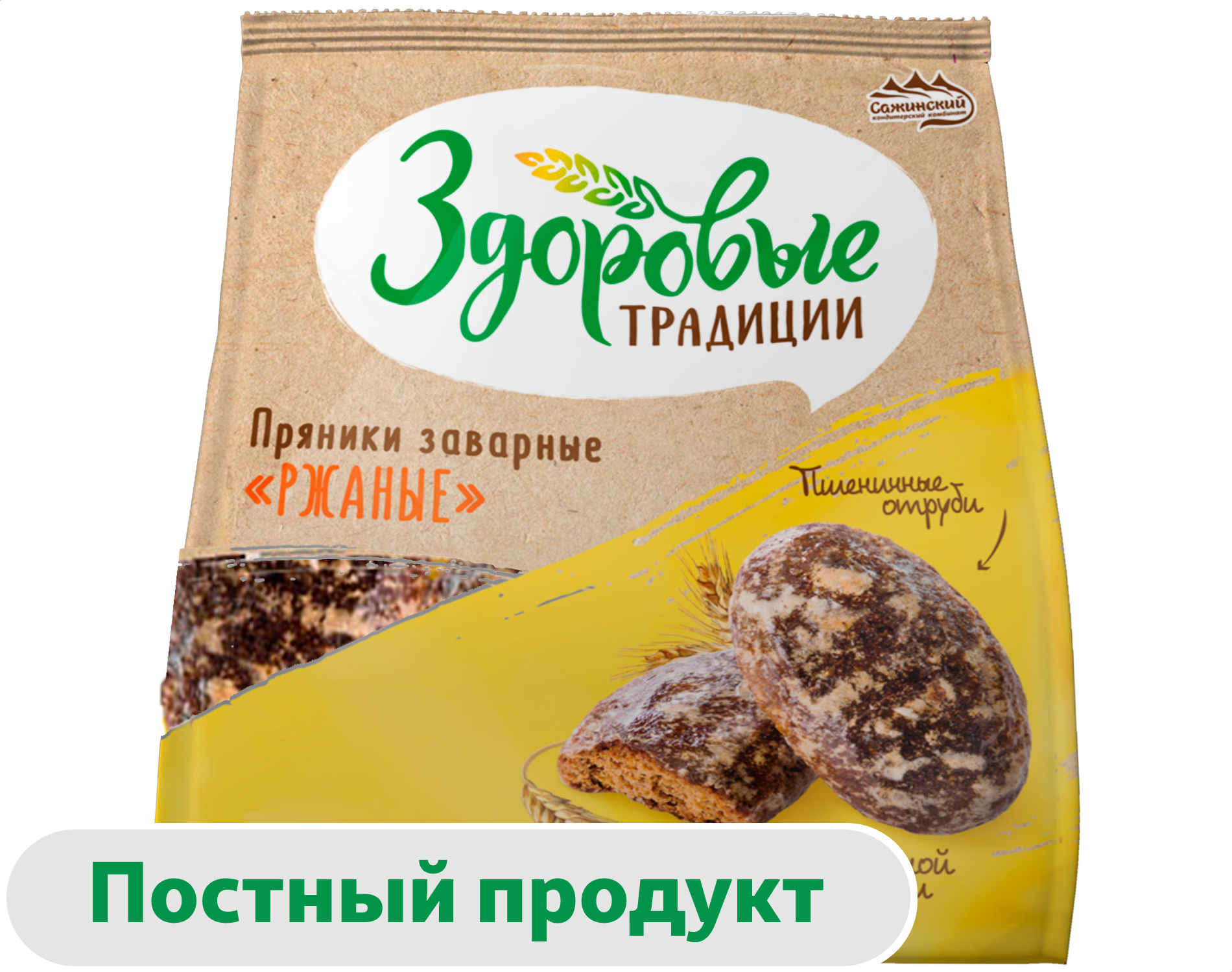 

Пряники Сажинский ржаные, 340 г