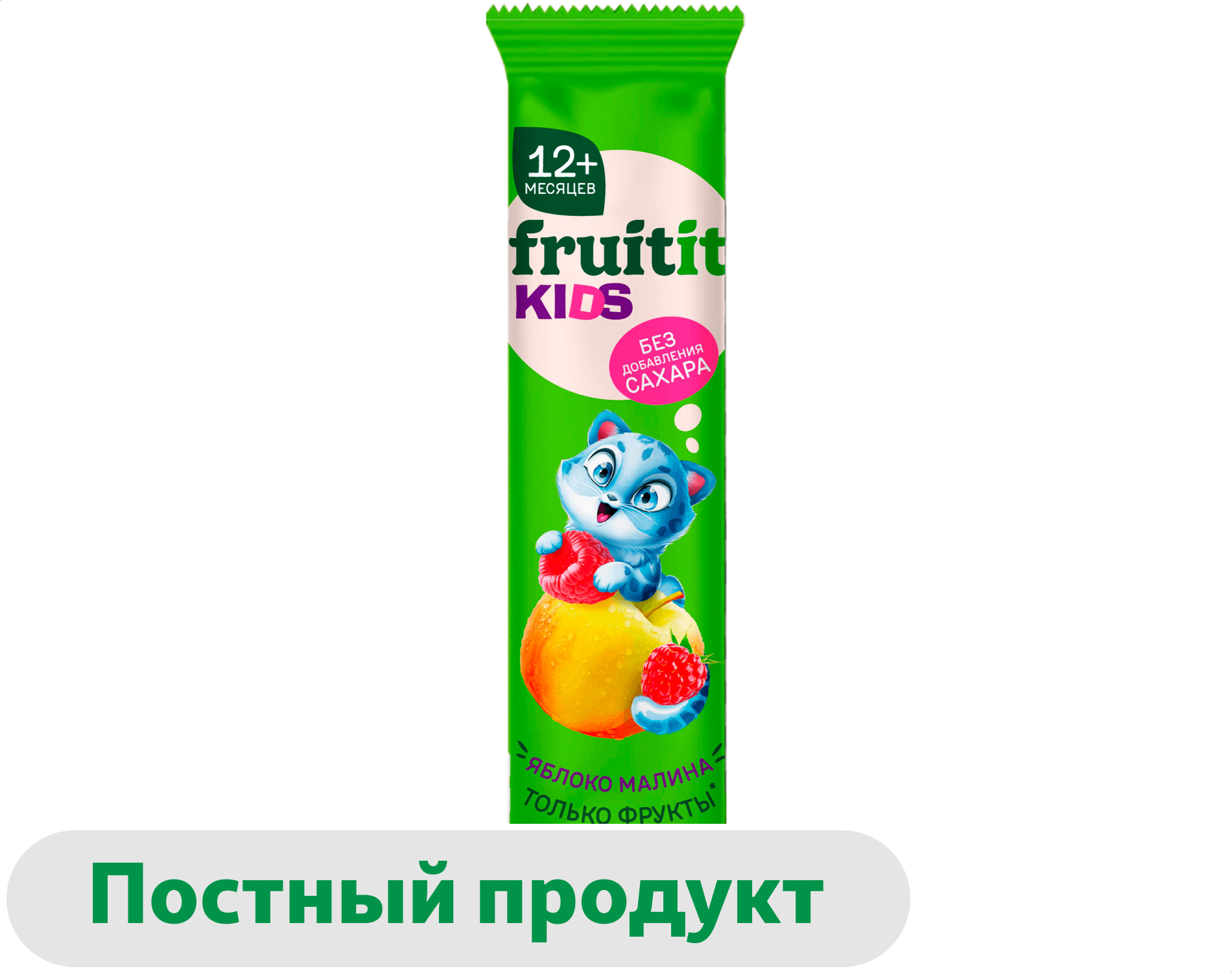 

Фруктовая лента Fruit It яблоко малина без добавления сахара, 15 г