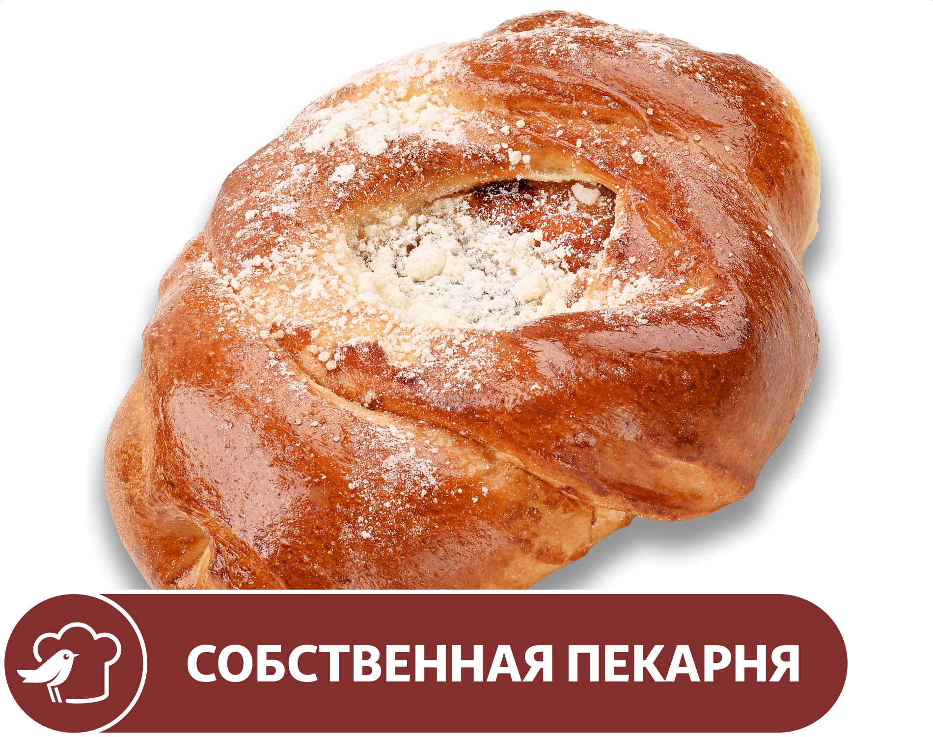 Изображение товара Сдоба АШАН С яблочным повидлом, 120 г