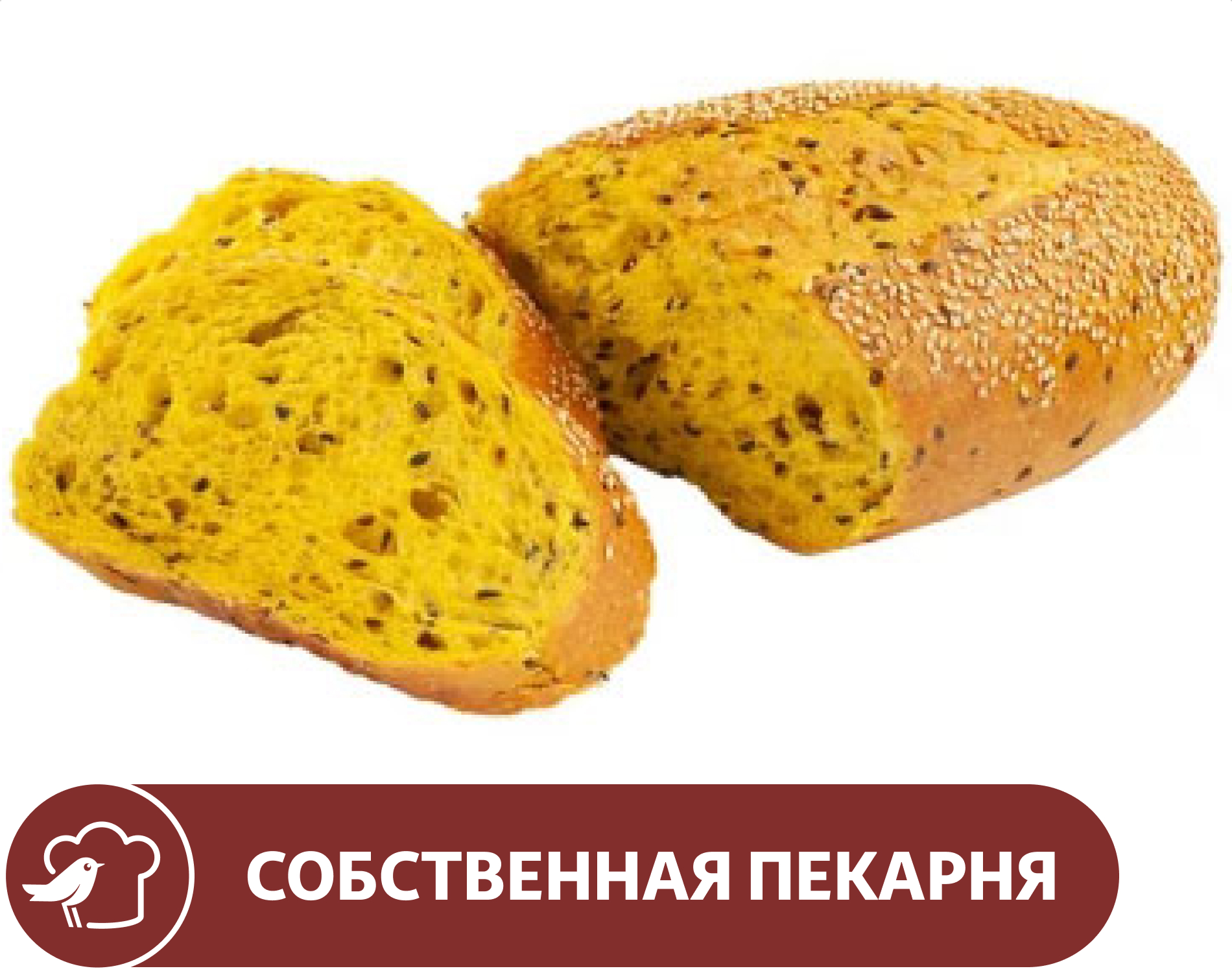 Изображение товара Хлеб АШАН с куркумой и злаками, 300 г