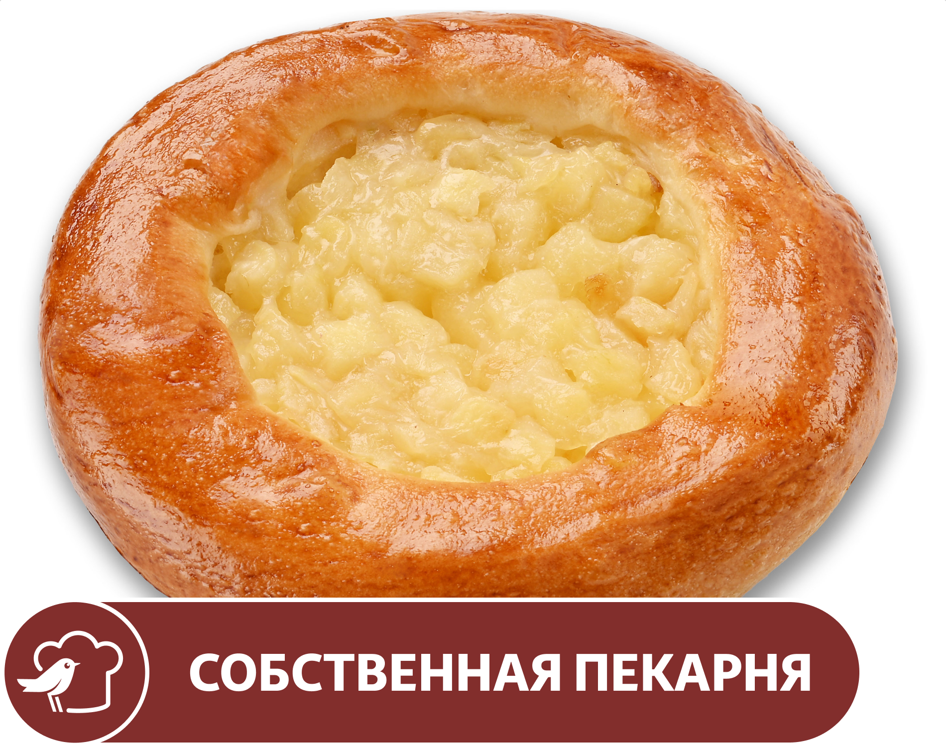 Изображение товара Ватрушка АШАН С яблоком, 100 г