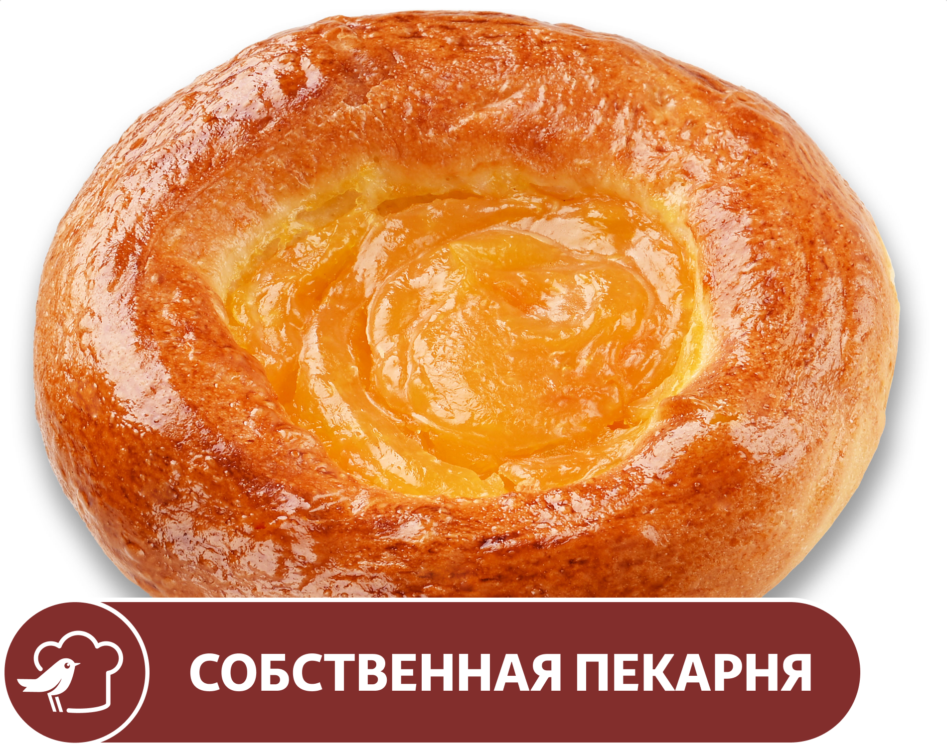 Изображение товара Ватрушка АШАН С абрикосом, 100 г