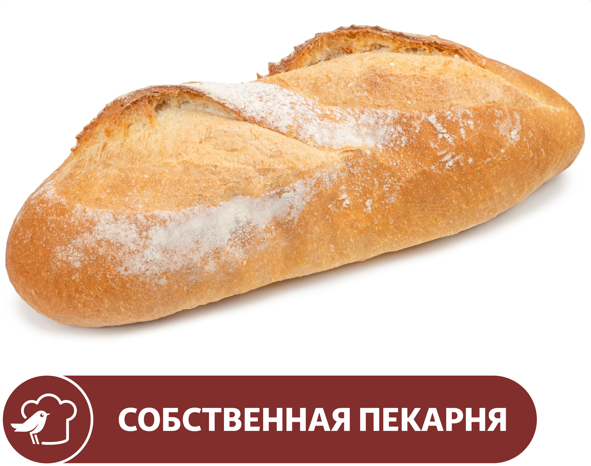 

Хлеб АШАН пшеничный Французский подовый, 600 г