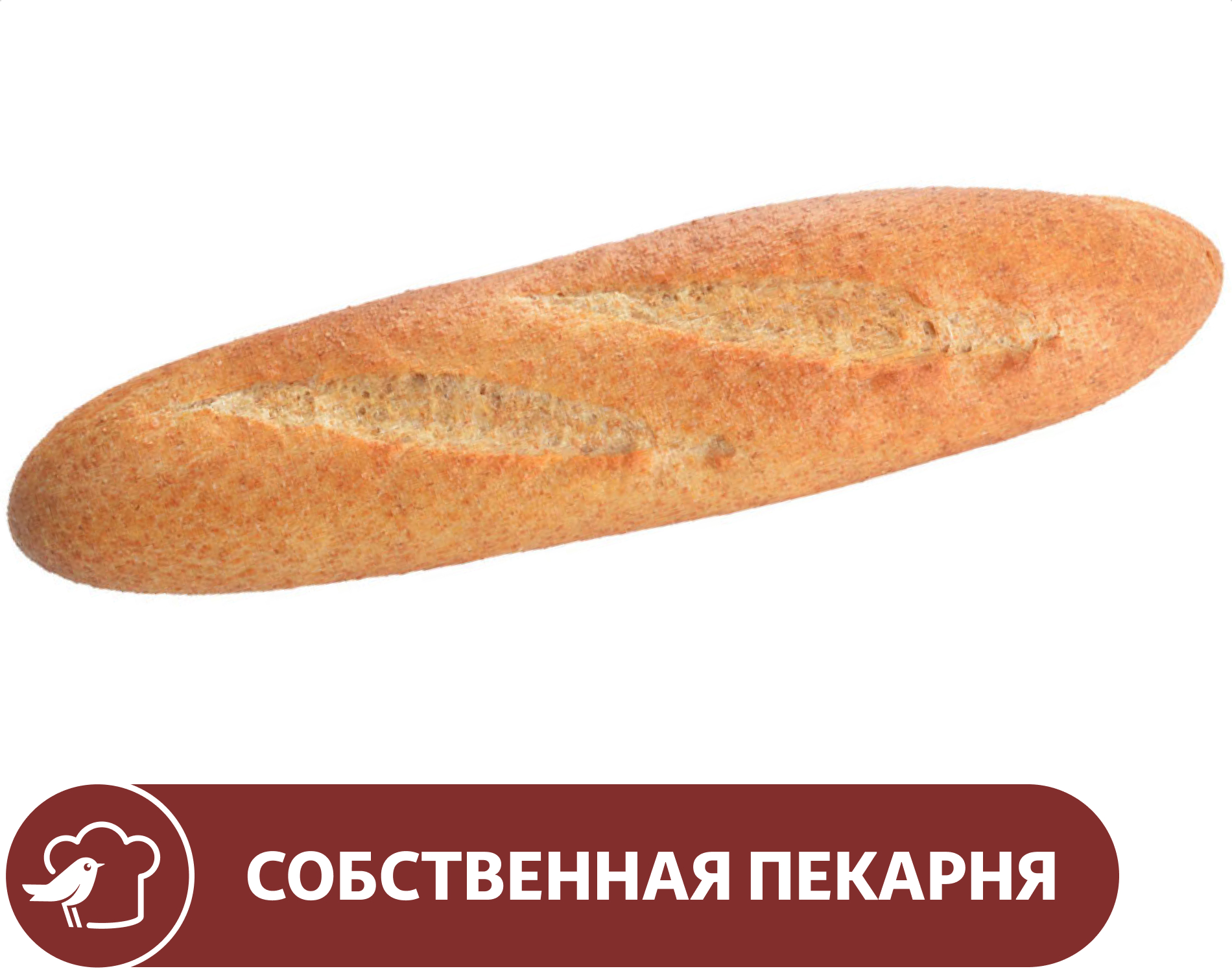 Изображение товара Мини-багет АШАН Деревенский, 125 г