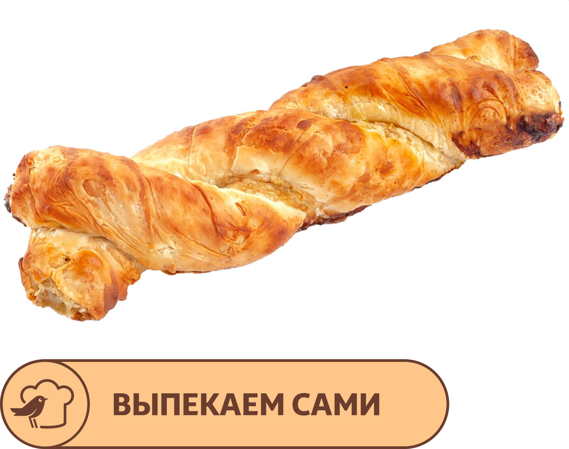 Изображение товара Косичка АШАН с курицей и картофелем 140 г быстрое питание вкусное выпечка