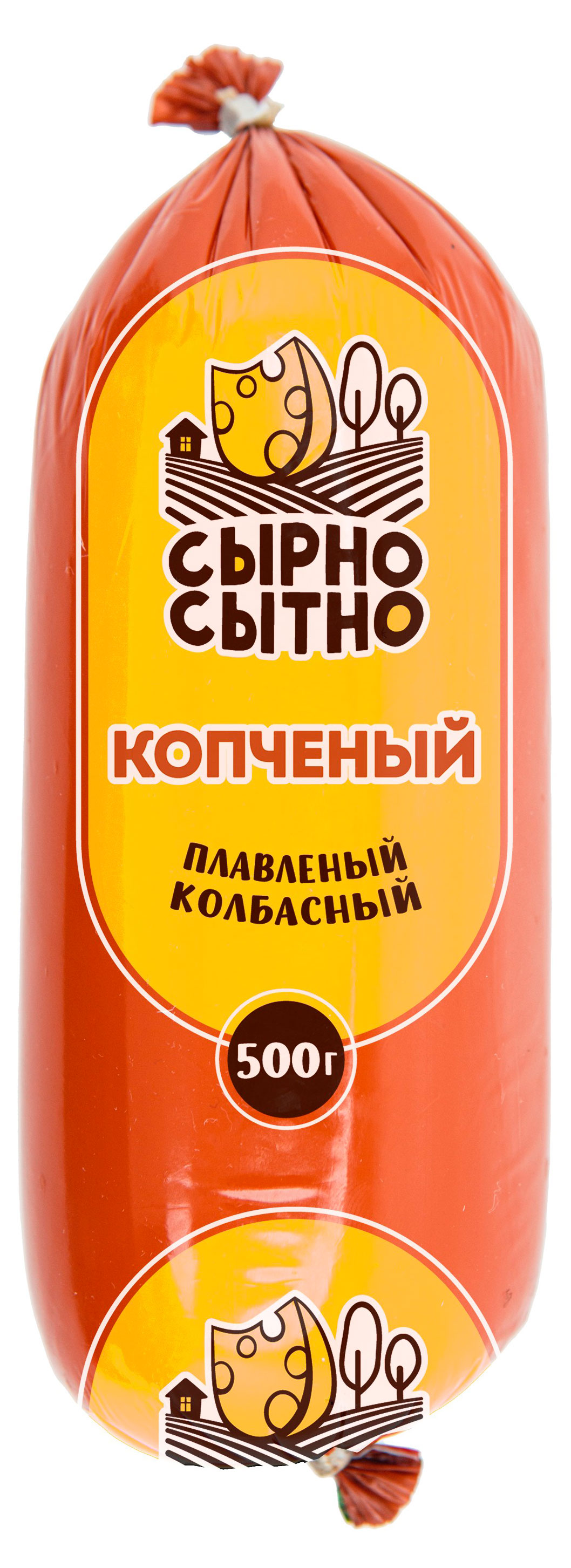 Изображение товара Сырно Копченый плавленый сыр 0, 5 кг - Сырно Сытно