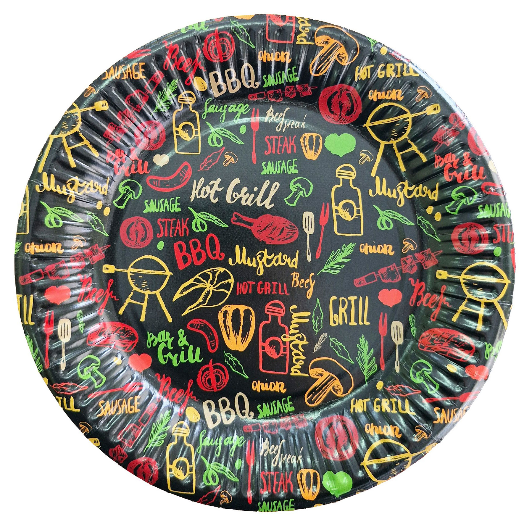 

Тарелки одноразовые бумажные Bouquet BBQ, d 18 см х 6 шт