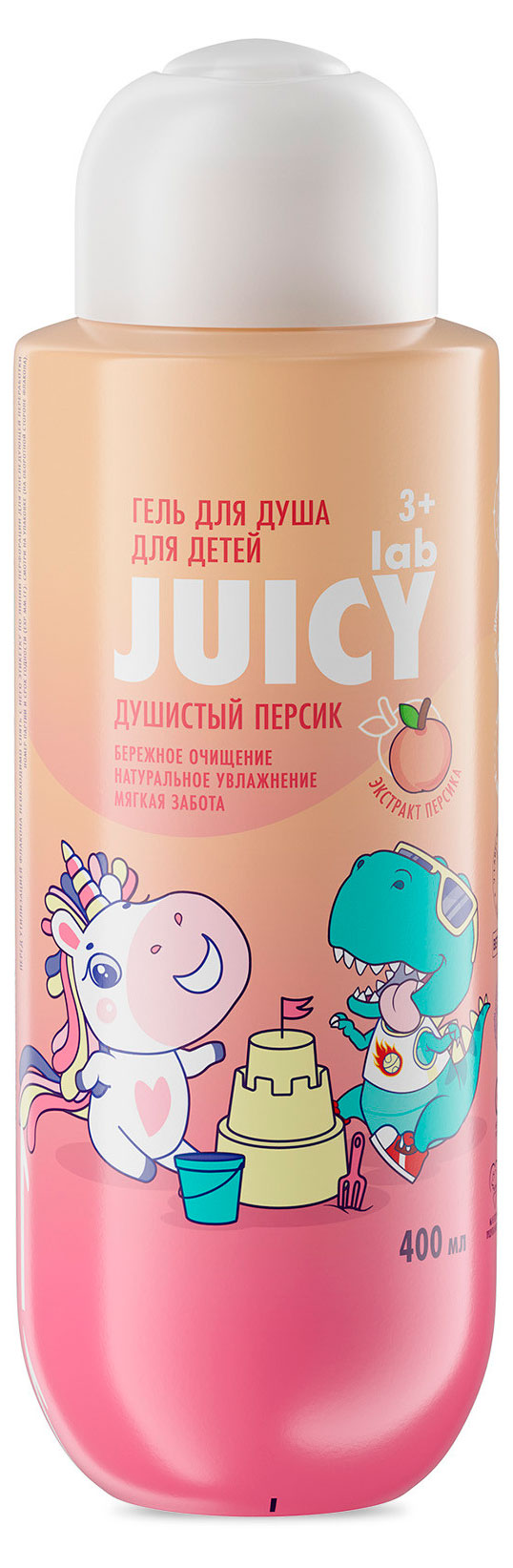 Изображение товара Гель для душа детский Juicy Lab Душистый персик 3+, 400 мл