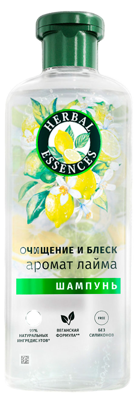 

Шампунь для волос Herbal Essences очищение и блеск с ароматом лайма Франция, 350 мл