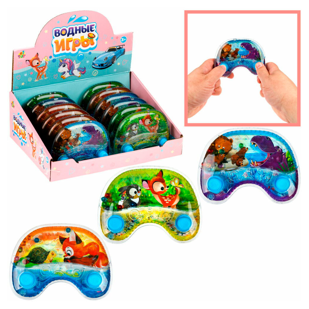 

Игра с водой 1TOY с изображением животных, 1 шт в ассортименте