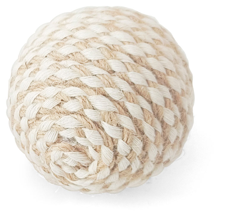 Изображение товара Игрушка для кошек Triol Шарик из сизаля, d 45 мм