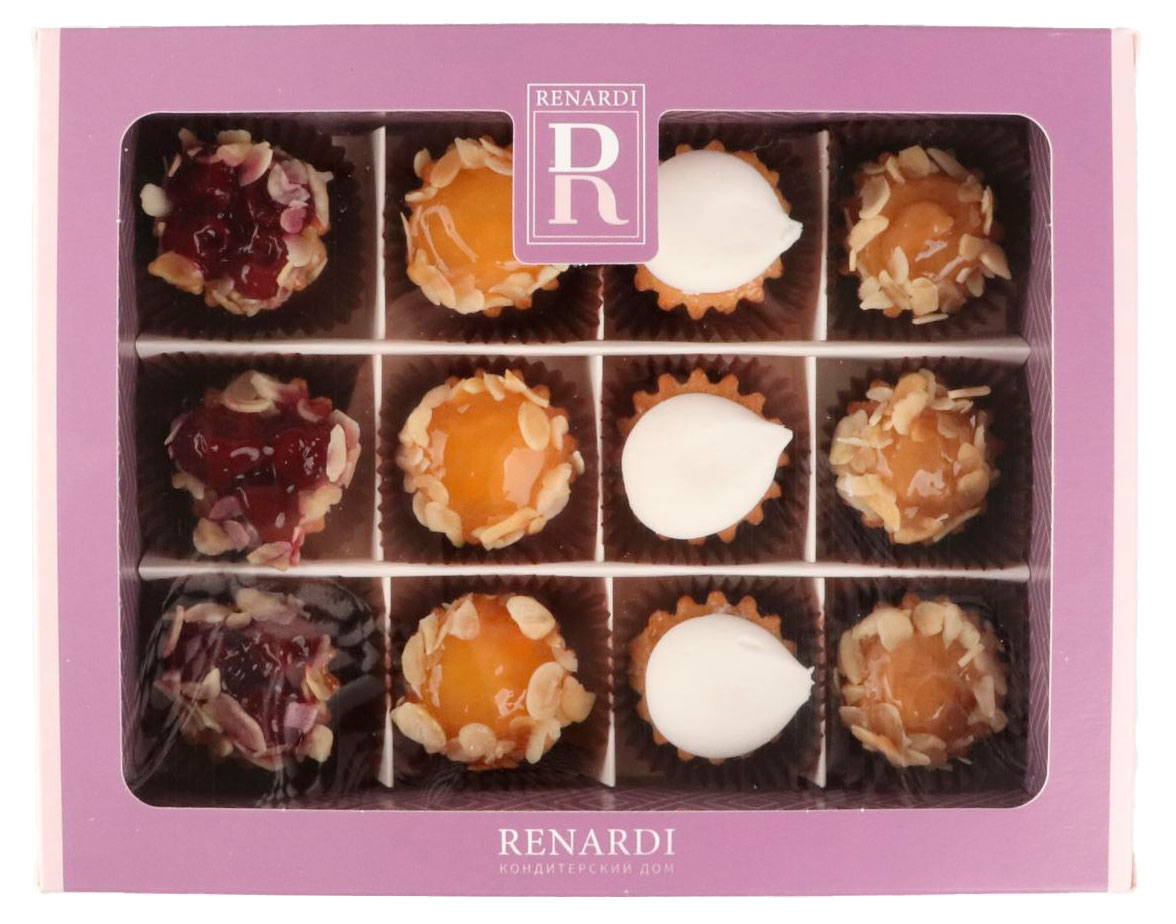 

Набор песочных пирожных RENARDI ассорти из 12 тарталеток охлажденные, 225 г