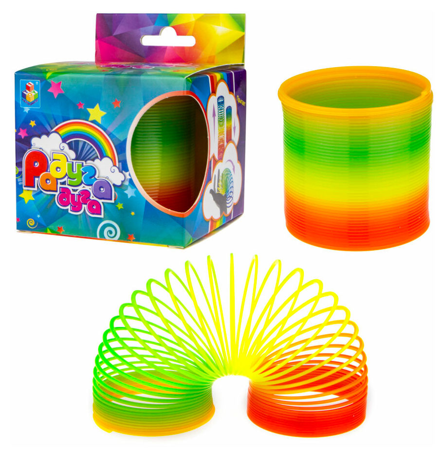 Изображение товара Игрушка антистресс 1TOY Пружинка Радуга-дуга, 1 шт