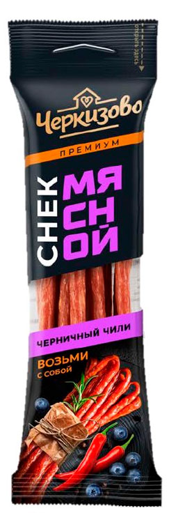 Изображение товара Мясные острые колбаски "Черкизово" Премиум с черникой и чили на закуску